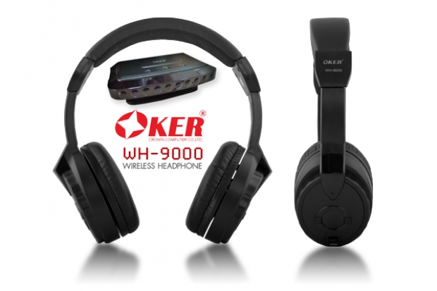 OKER Wireless Headphone WH-9000 หูฟังไร้สาย รับฟังผ่านทางไวเลสได้